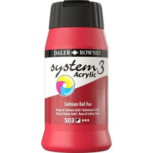 Daler Rowney System3 Akrylová farba 500 ml Cadmium Red Hue