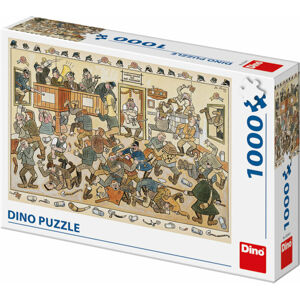 Dino Puzzle Josef Lada Boj v krčme 1000 dielov