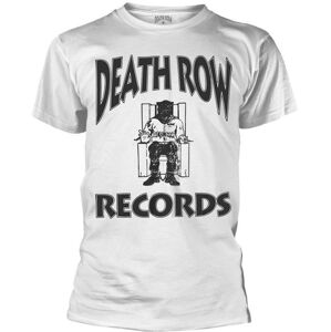 Death Row Records Logo White T-Shirt XL