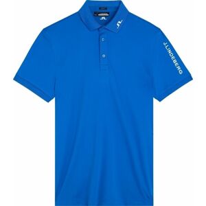 J.Lindeberg Tour Tech Slim Fit Golf Polo Shirt Nautical Blue L