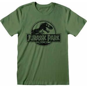 Jurassic Park Tričko Mono Logo Zelená M