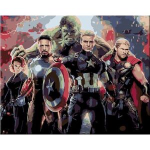 Zuty Maľovanie podľa čísiel Avengers Endgame
