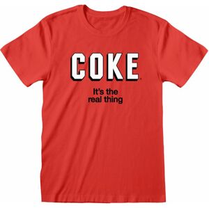 Coca-Cola Tričko Its The Real Thing Červená L