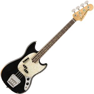 Fender JMJ Road Worn Mustang Bass RW Čierna
