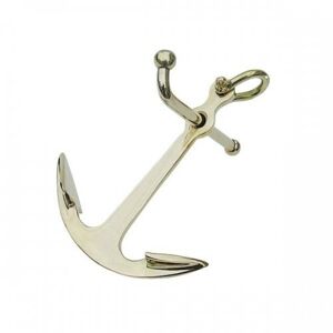 Sea-club Anchor Paperweight brass - 13cm
