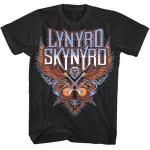 Lynyrd Skynyrd Tričko Crossed Guitars Čierna M