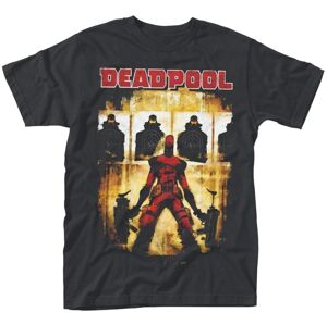 Marvel Tričko Deadpool Target Practice Čierna S