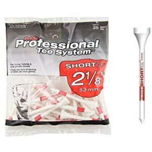 Pride Tee Professional Tee System (PTS) 2 1/8 Inch Red 25 pcs