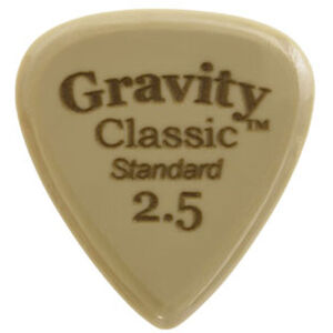Gravity Picks GGCLS25 Classic Gold Standard 2.5mm Polished Tan