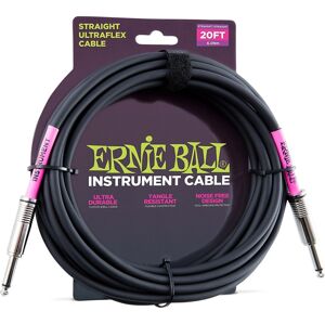 Ernie Ball P06046 Čierna 6 m Rovný - Rovný