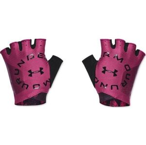 Under Armour Graphic Training Womens Gloves Pink Quartz/Black S