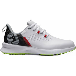 Footjoy Fuel Junior Golf Shoes White/Black/Lime US 5