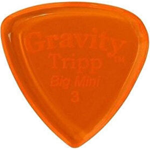 Gravity Picks GTRB3P Tripp Big Mini 3.0mm Polished Orange