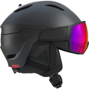 Salomon Driver Ski Helmet Black/Red Accent/Solar L 20/21