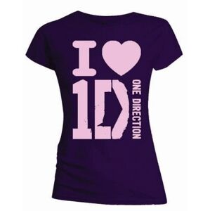 One Direction Tričko I Love Purple XL