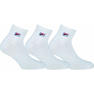 Fila F9303 Socks Quarter Plain 3-Pack White 39-42