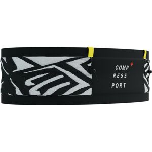 Compressport Free Belt Pro Black/White/Safety Yellow M/L Bežecké puzdro