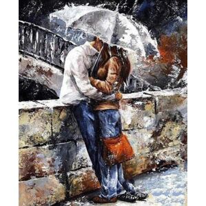 Gaira Maľovanie podľa čísiel Pár pod dáždnikom