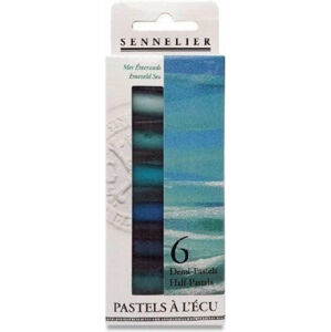 Sennelier Sada suchých pastelov Emerald Sea 6 ks