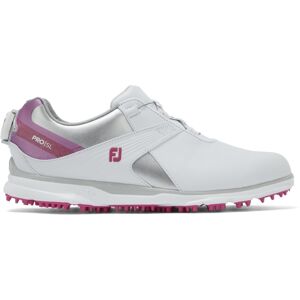 Footjoy Pro SL Womens Golf Shoes White/Silver/Rose US 8,5