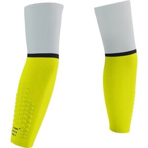 Compressport ArmForce Ultralight White/Safety Yellow T2 Bežecké návleky na ruky