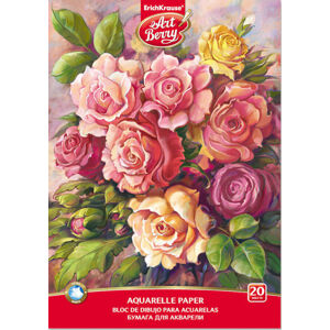 Smiltainis Aquarelle Rose A4 180 g