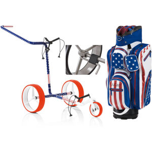 Jucad Carbon 3-Wheel Deluxe SET USA Manuálny golfový vozík