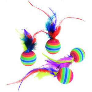 Flamingo Rainbow Ball Lopta pre mačky