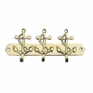 Sea-club Keyholder 3 anchors - brass
