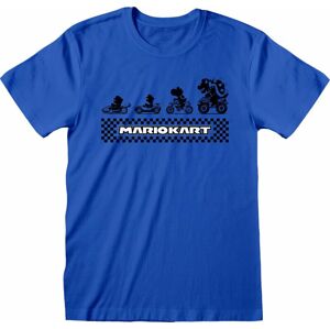 Super Mario Tričko Silhouette Modrá M