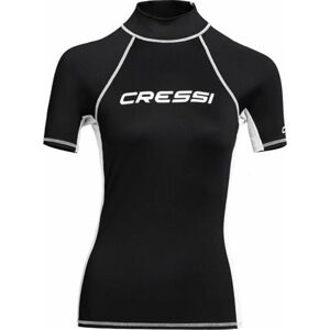 Cressi Rash Guard Lady Short Sleeve Tričko Black/White S