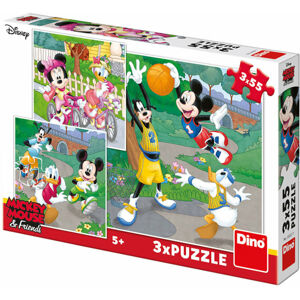 Dino Puzzle Športovci Mickey a Minnie 110 dielov