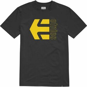 Etnies Outdoorové tričko Corp Combo Tee Black/Yellow M