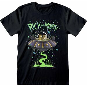 Rick And Morty Tričko Space Cruiser Čierna XL