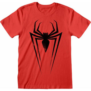 Spiderman Tričko Black Spider Symbol Červená M