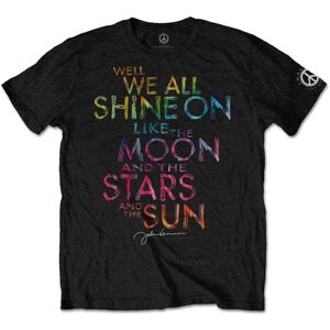 John Lennon Tričko Shine On Black 2XL