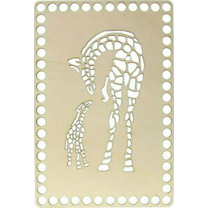 Naše Galantérie Dno pre tašku/košík 16 cm Giraffe