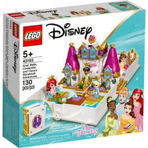 LEGO Disney Princess 43193 Ariel, Bella, Popoluška a Tiana a ich rozprávková kniha dobrodružstiev
