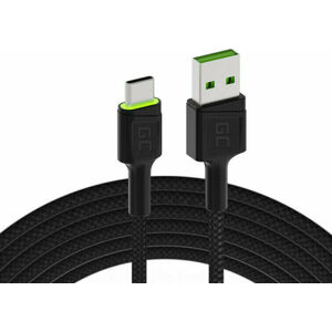 Green Cell KABGC13 USB-A - USB-C 200cm Zelená 200 cm USB Kábel