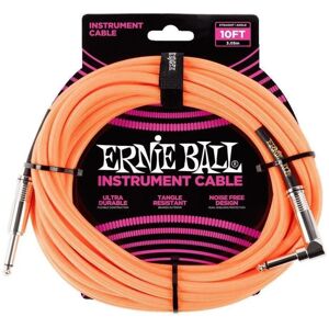 Ernie Ball P06079-EB Oranžová 3 m Rovný - Zalomený