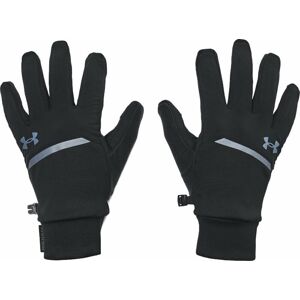 Under Armour UA Storm Fleece Run Gloves Black/Reflective XL Bežecké rukavice