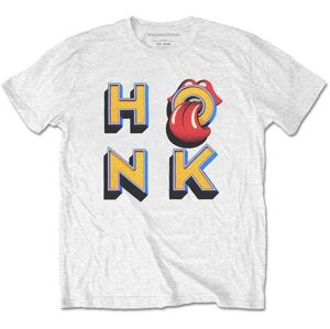The Rolling Stones Tričko Honk Letters Biela 2XL