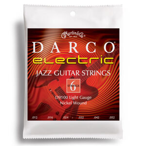 Martin D9100 Darco Electric Guitar Strings, Jazz Light