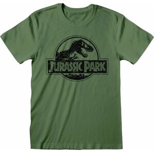 Jurassic Park Tričko Mono Logo Zelená S