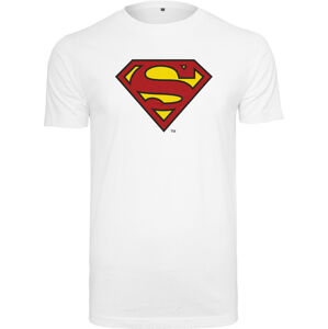 Superman Tričko Logo Biela XL