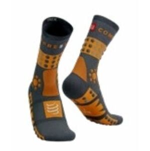 Compressport Hiking Socks Magnet/Autumn Glory T4 Bežecké ponožky
