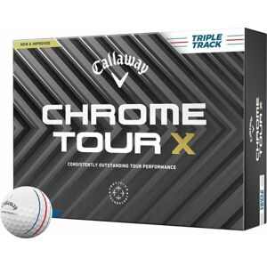 Callaway Chrome Tour X White Golf Balls Triple Track
