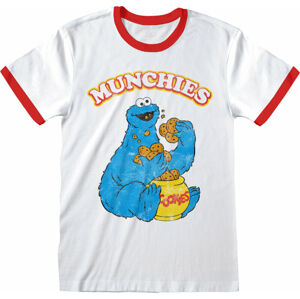 Sesame Street Tričko Munchies Biela-Červená XL