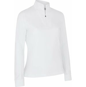 Callaway Womens Solid Sun Protection 1/4 Zip Brilliant White 2XL