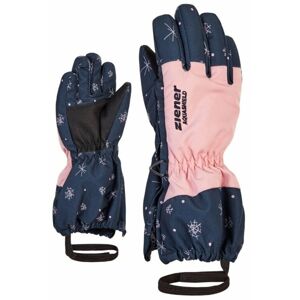 Ziener Levio AS® Snowcrystal Print 4,5 Lyžiarske rukavice